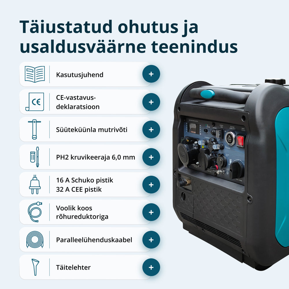 LPG/bensiin invertergeneraator KS 5500iEG S