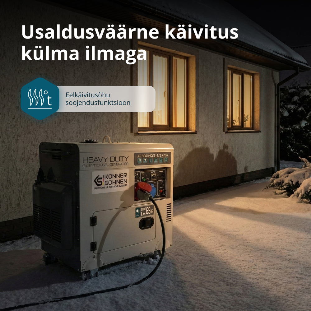 Diiselgeneraator "Könner & Söhnen" KS 9200HDES-1/3 ATSR (EURO V)