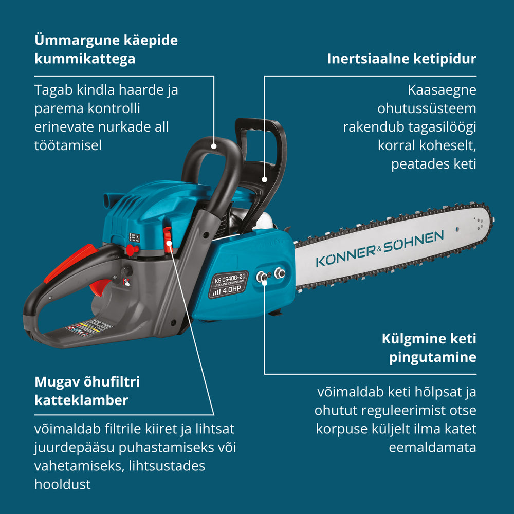 Bensiinimootorsaag KS CS40G-20