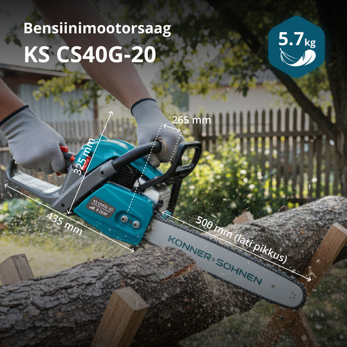 Bensiinimootorsaag KS CS40G-20