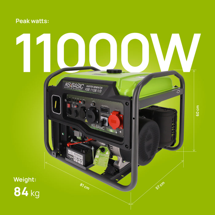 Inverter generator KSB 110iE-1/3