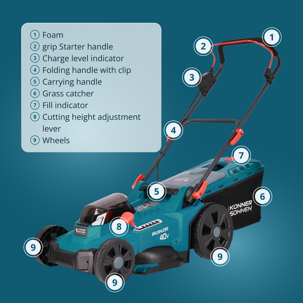Cordless lawn mower KS 43LM-40V