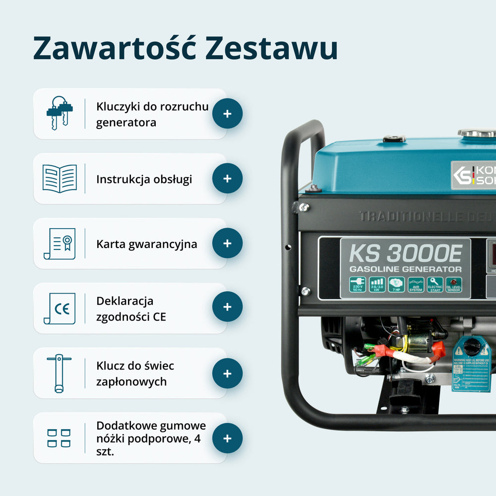Benzingenerátor „Könner & Söhnen” KS 3000E