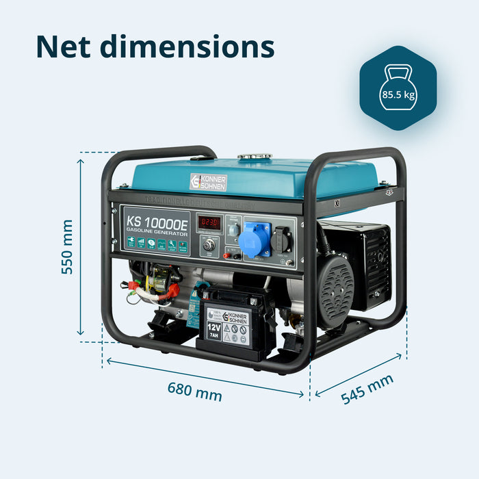 Gasoline generator "Könner & Söhnen" KS 10000E