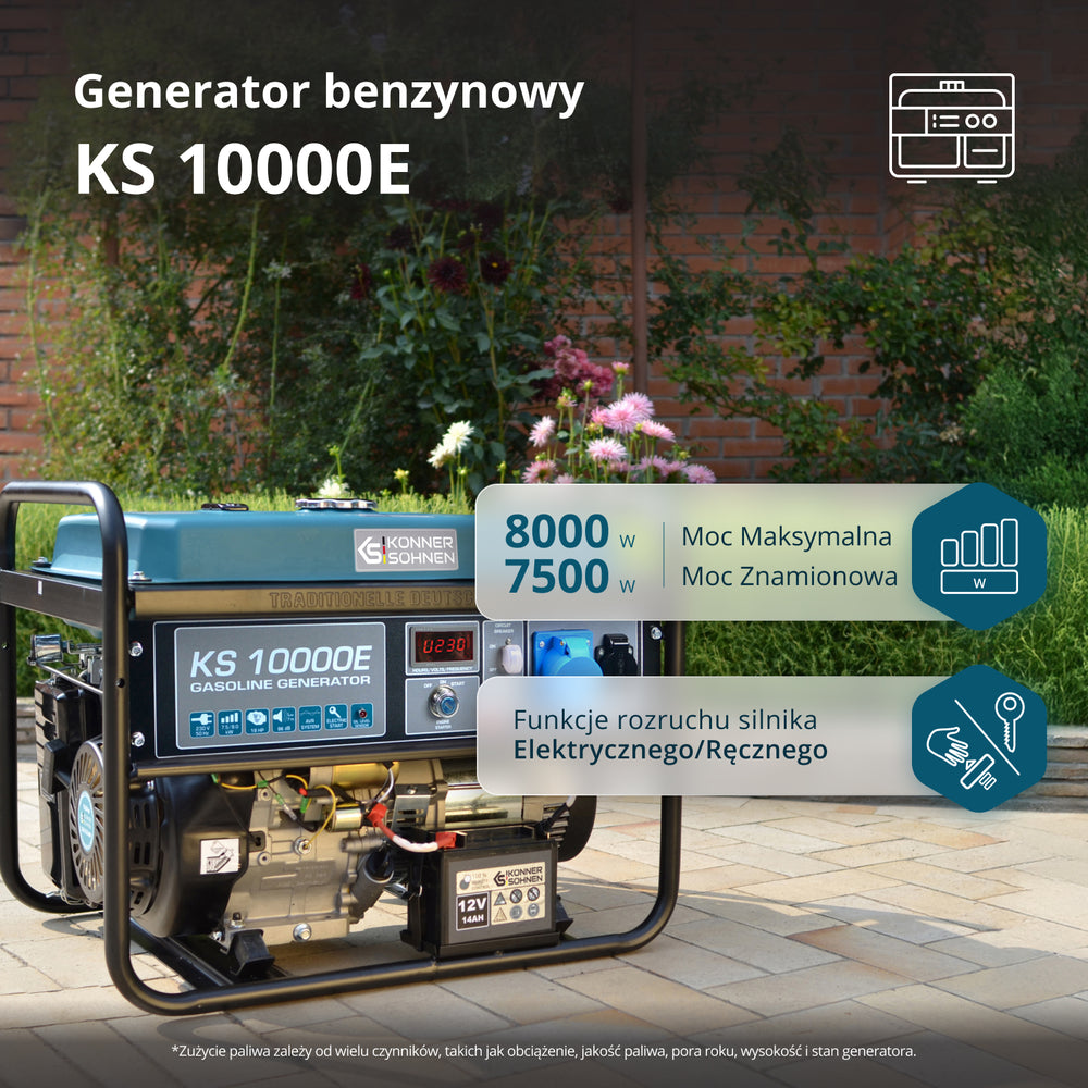Benzīna ģenerators "Könner & Söhnen" KS 10000E