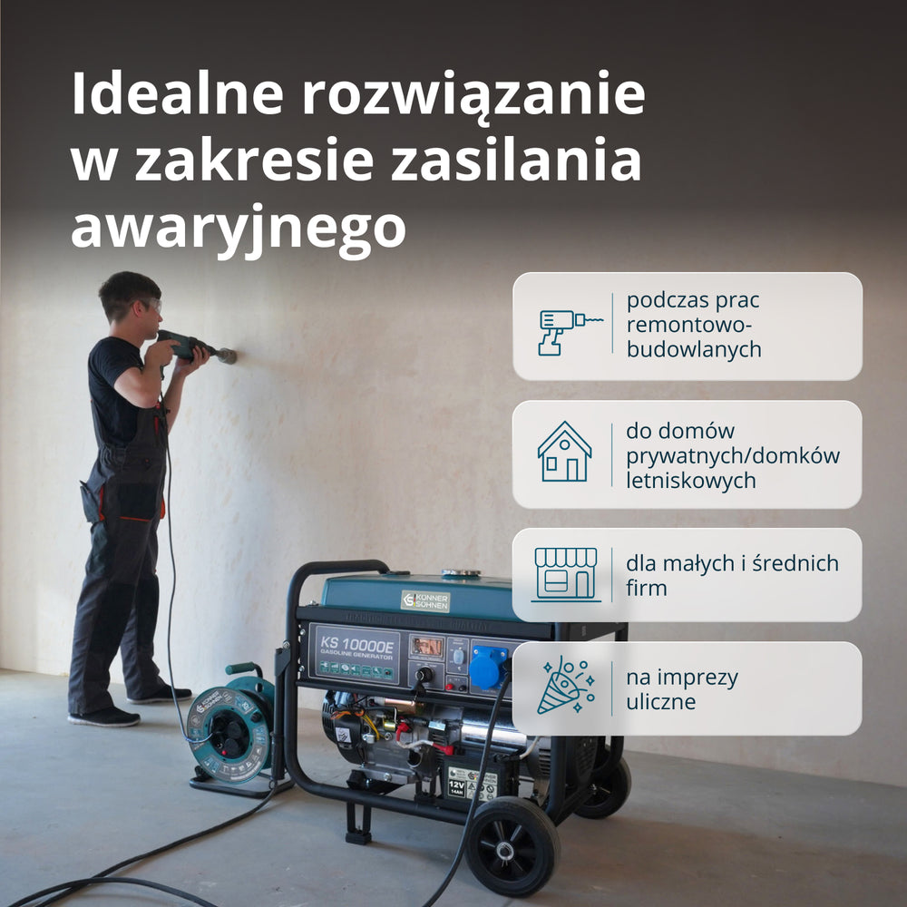 Benzīna ģenerators "Könner & Söhnen" KS 10000E