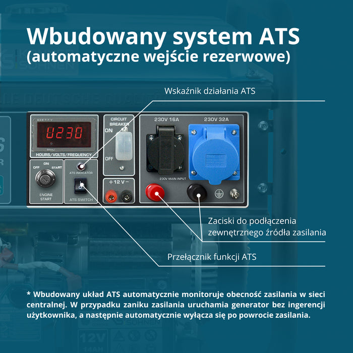 Benzīna ģenerators "Könner & Söhnen" KS 10000E ATS