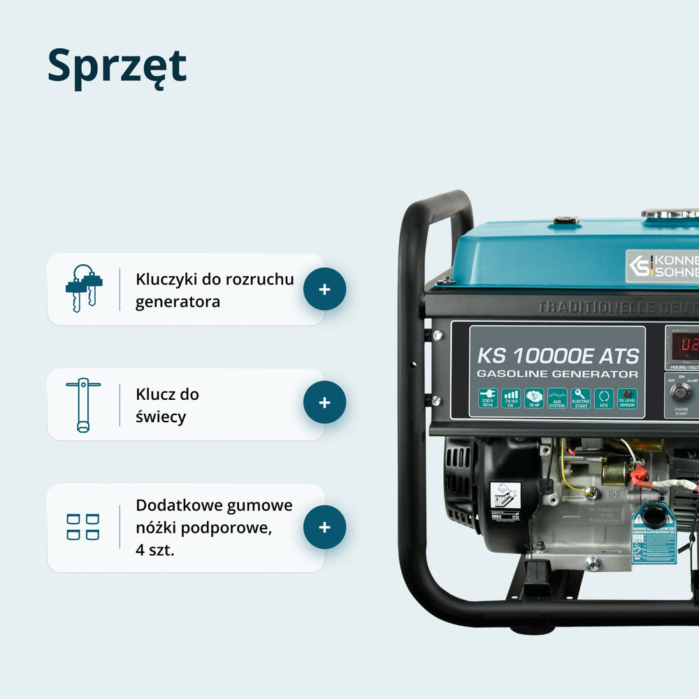Benzīna ģenerators "Könner & Söhnen" KS 10000E ATS