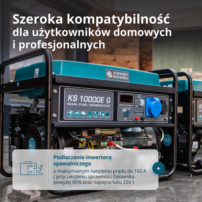 LPG/Benzīna ģenerators "Könner & Söhnen" KS 10000E G