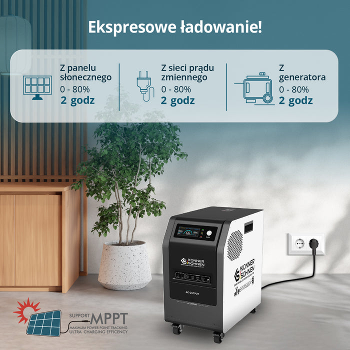 KS 3000PS 3-in-1 Nešiojama Energijos Stotis