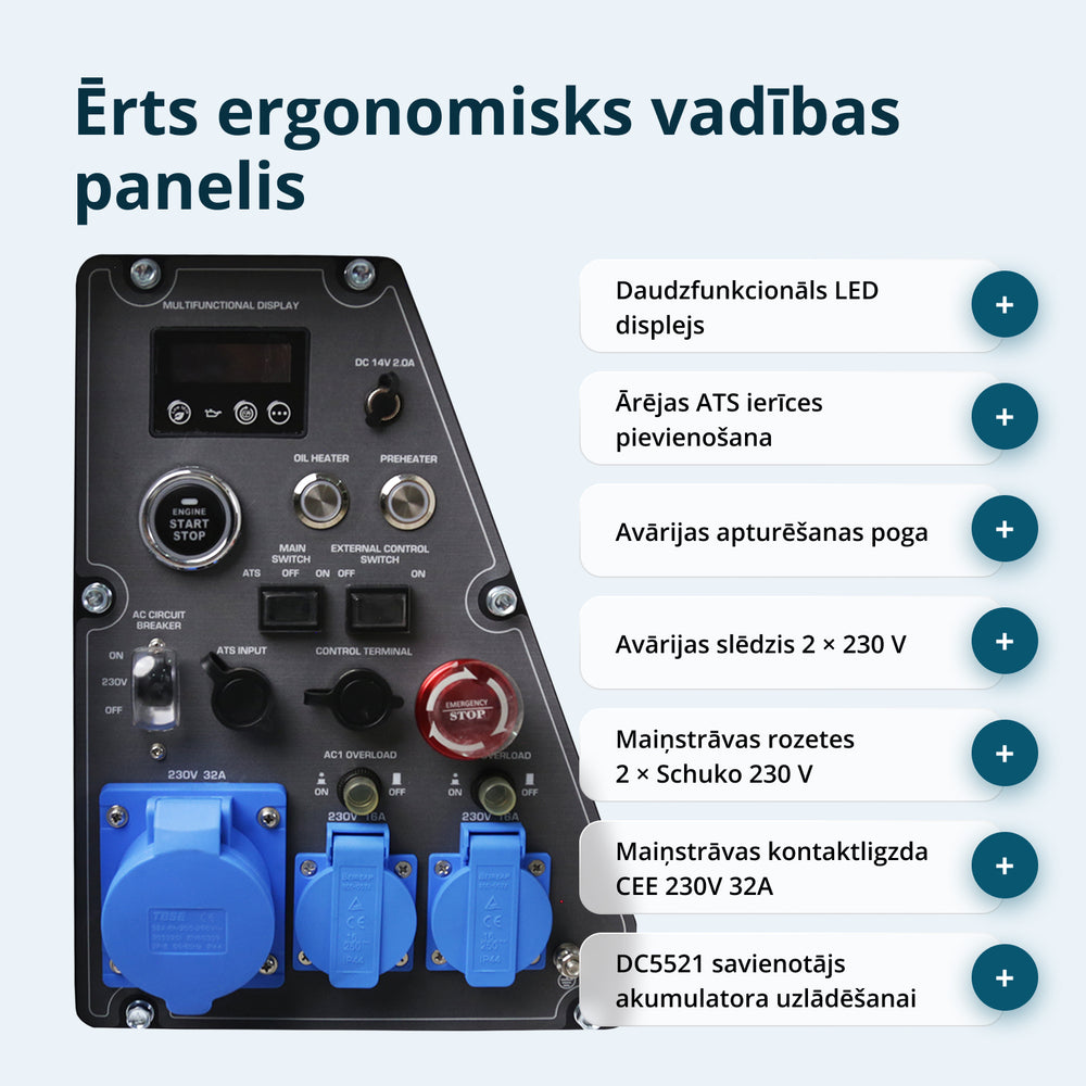 Dīzeļa invertora ģenerators skaņu izolējošā korpusā KS 6500iDE S ATSR