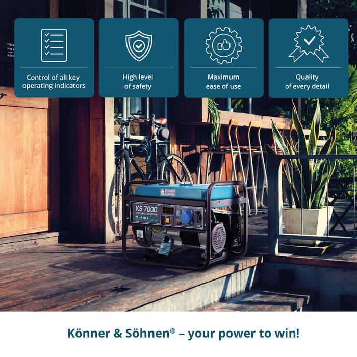 Gasoline generator "Könner & Söhnen" KS 7000