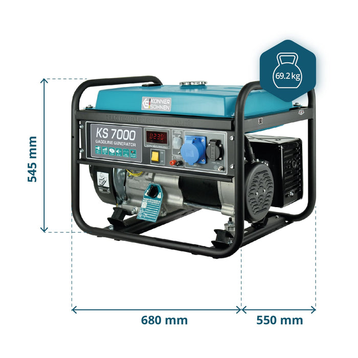 Gasoline generator "Könner & Söhnen" KS 7000