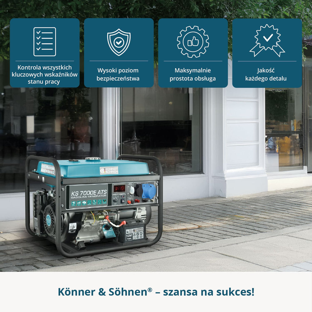 Bensiinigeneraator "Könner & Söhnen" KS 7000E ATS