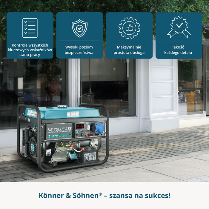 Bensiinigeneraator "Könner & Söhnen" KS 7000E ATS