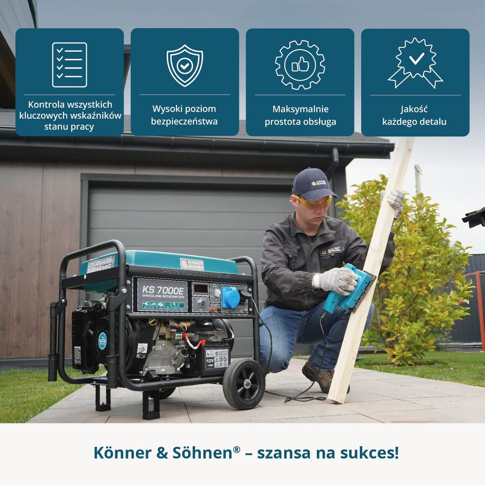 Benzīna ģenerators "Könner & Söhnen" KS 7000E