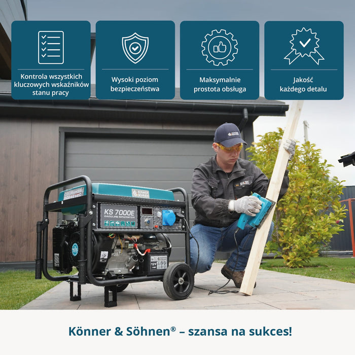 Benzīna ģenerators "Könner & Söhnen" KS 7000E