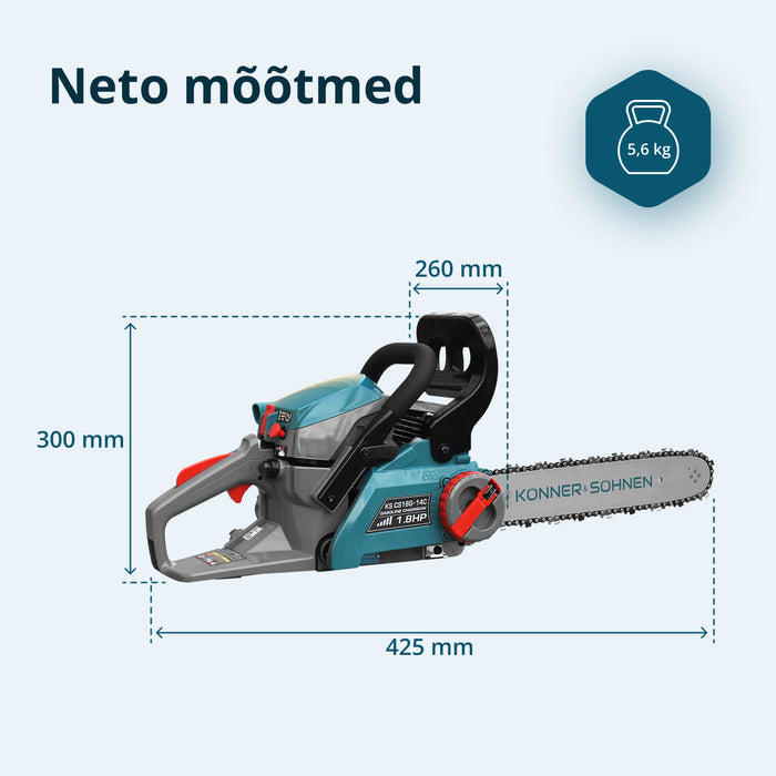 Bensiinimootorsaag KS CS18G-14C