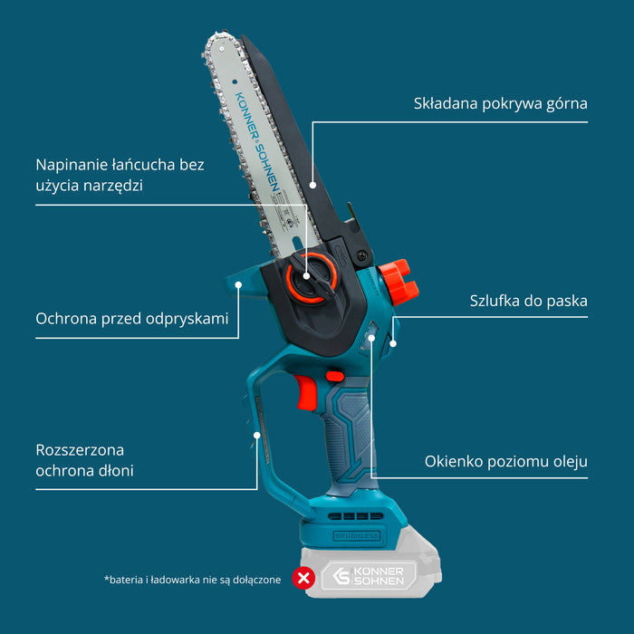 Akumulatorowa mini piła KS MCS20V-8