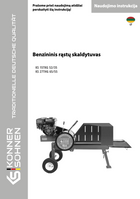 Benzininis malkų skaldytuvas KS 15TKG 52/35, KS 27THG 65/55