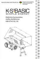 Elektrinis horizontalus malkų skaldytuvas KSB 6THE 52/30