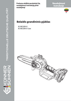 Belaidis grandininis pjūklas KS MCS20V-8, KS MCS20V-8 dėklas