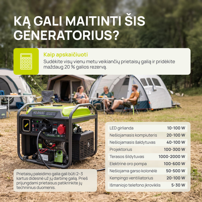 Inverterinis generatorius KSB 80iE-1/3