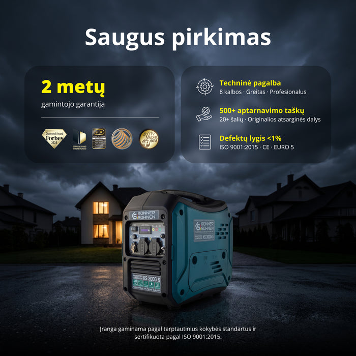 Inverterinis generatorius KS 3000i S