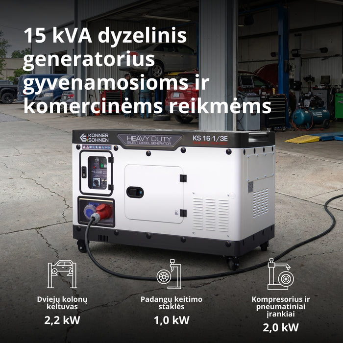 Dyzelinis generatorius KS 16-1/3E