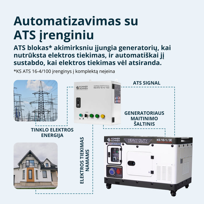 Dyzelinis generatorius KS 16-1/3E