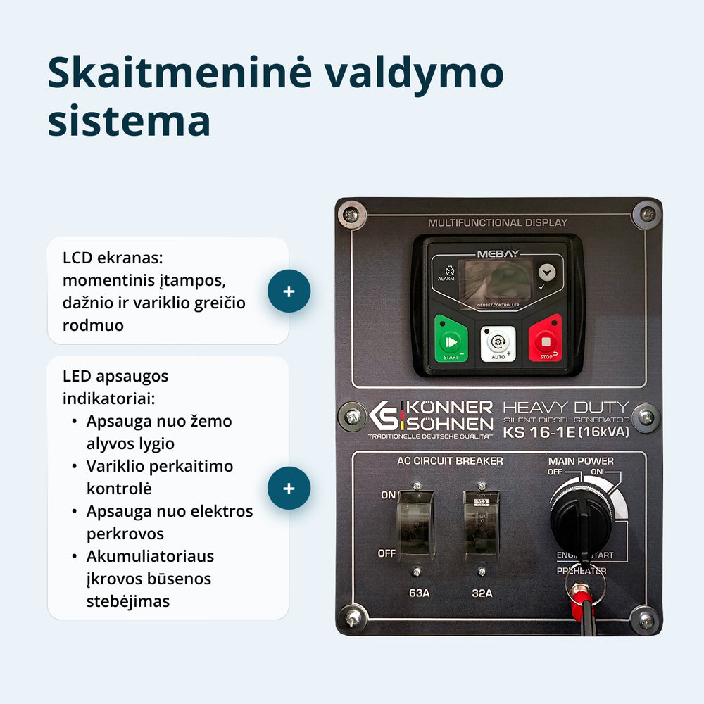 Dyzelinis generatorius KS 16-1E