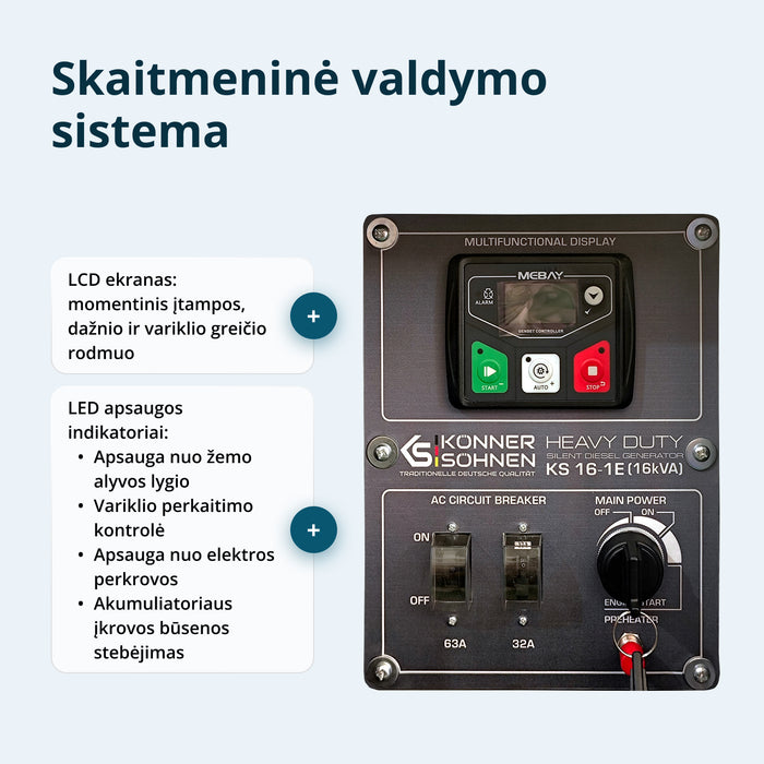 Dyzelinis generatorius KS 16-1E