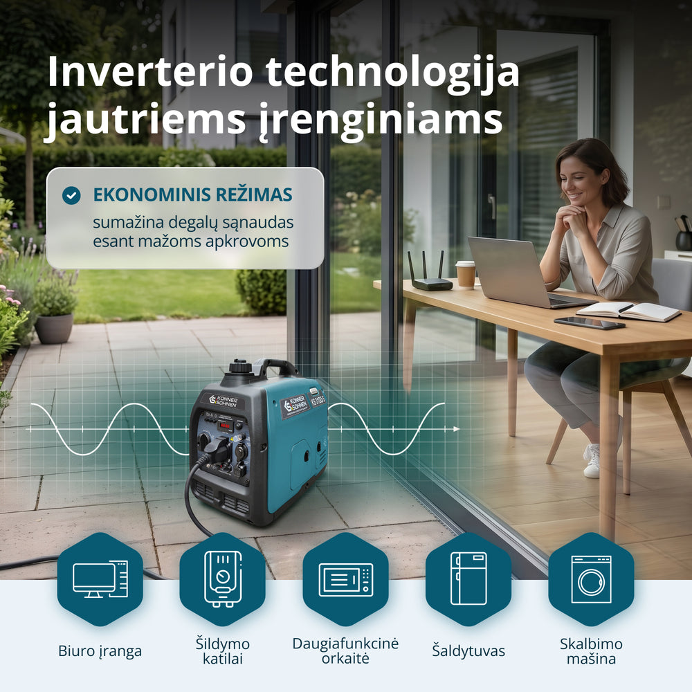 Inverterinis generatorius KS 3100i S