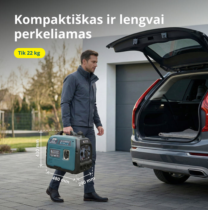 LPG/benzino inverterinis generatorius KS 3100iG S