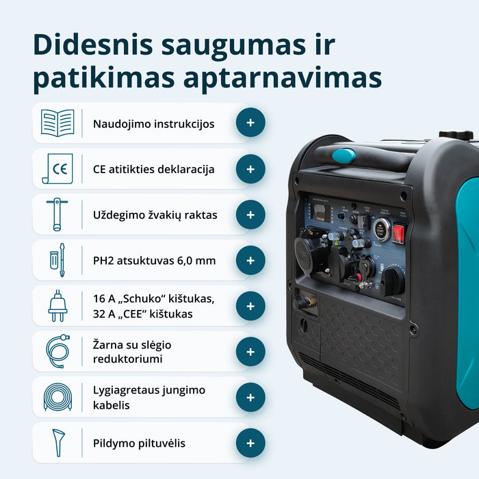 LPG/benzino inverterinis generatorius KS 5500iEG S