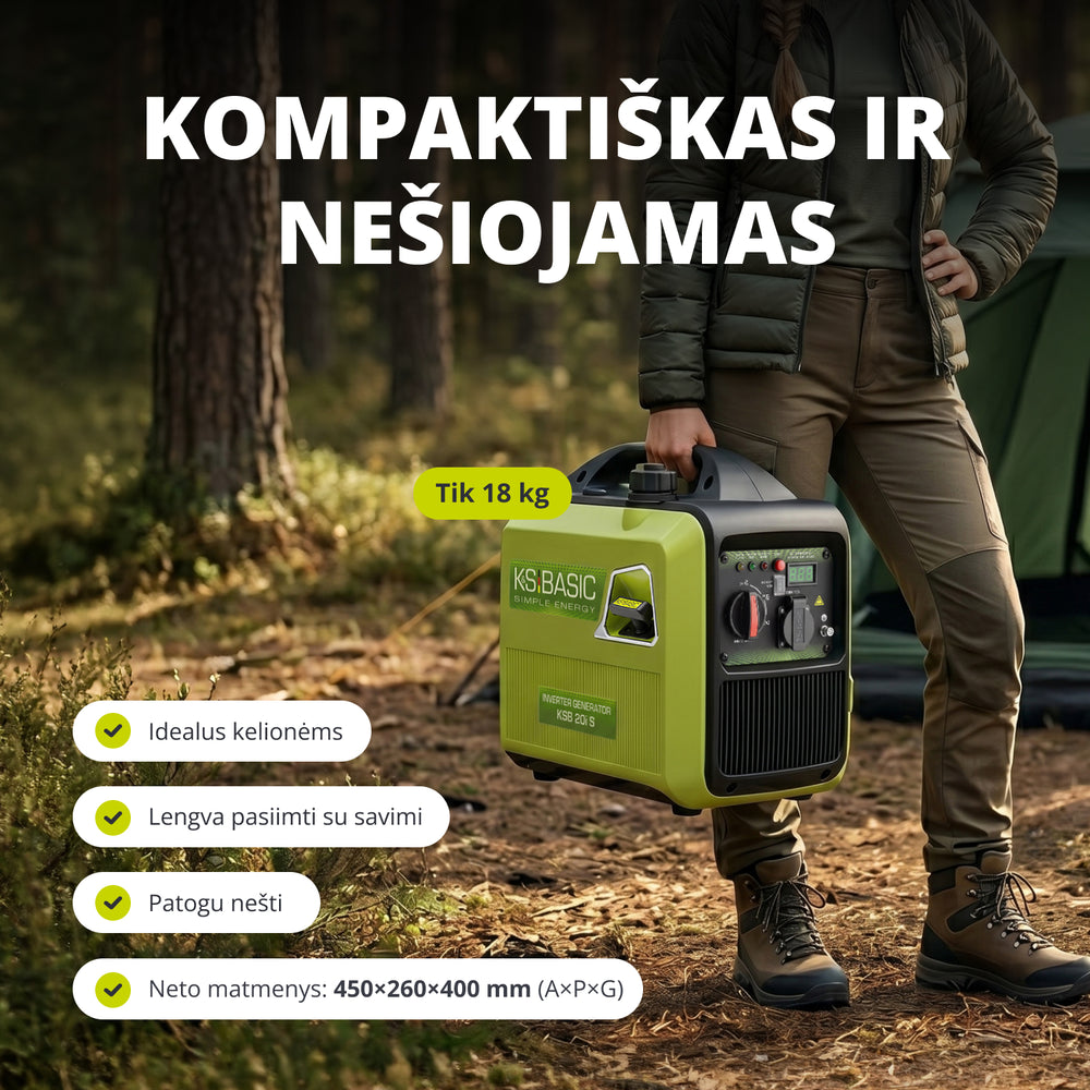 Inverterinis generatorius KSB 20i S