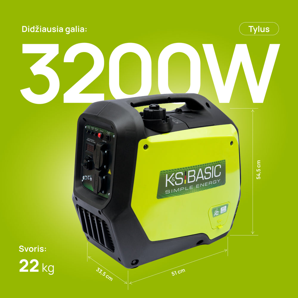 Inverterinis generatorius KSB 32i S
