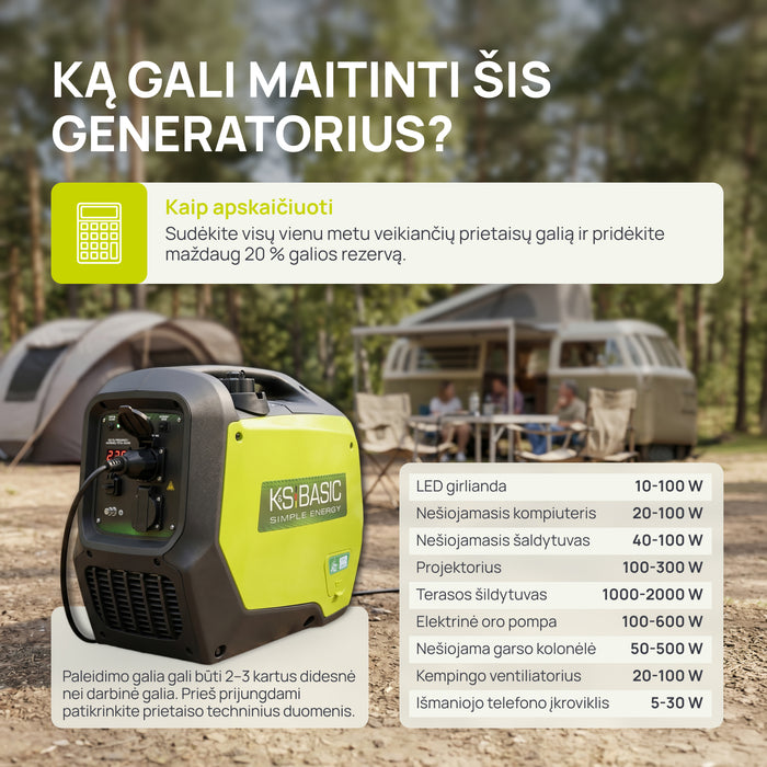 Inverterinis generatorius KSB 32i S