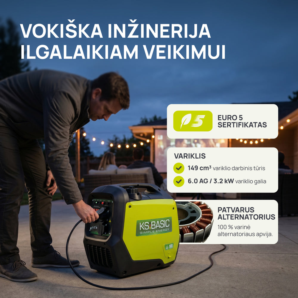 Inverterinis generatorius KSB 32i S