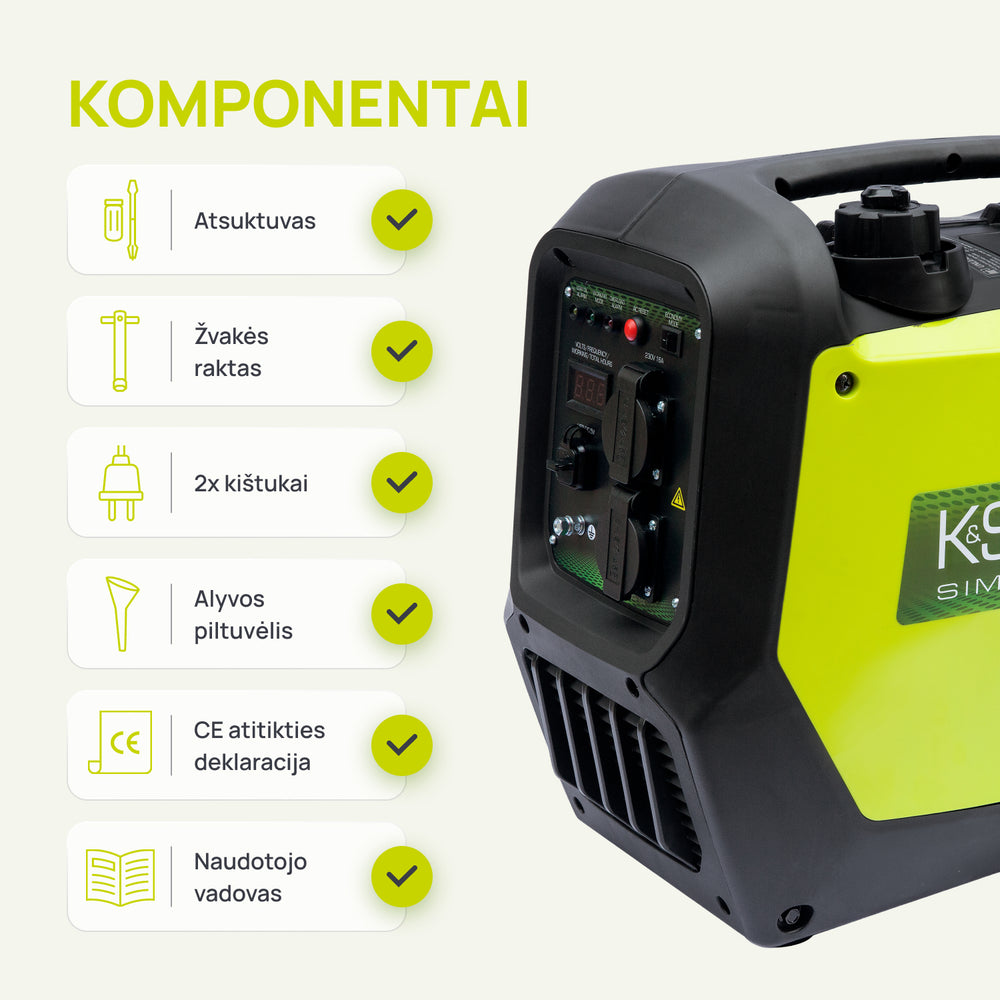 Inverterinis generatorius KSB 32i S