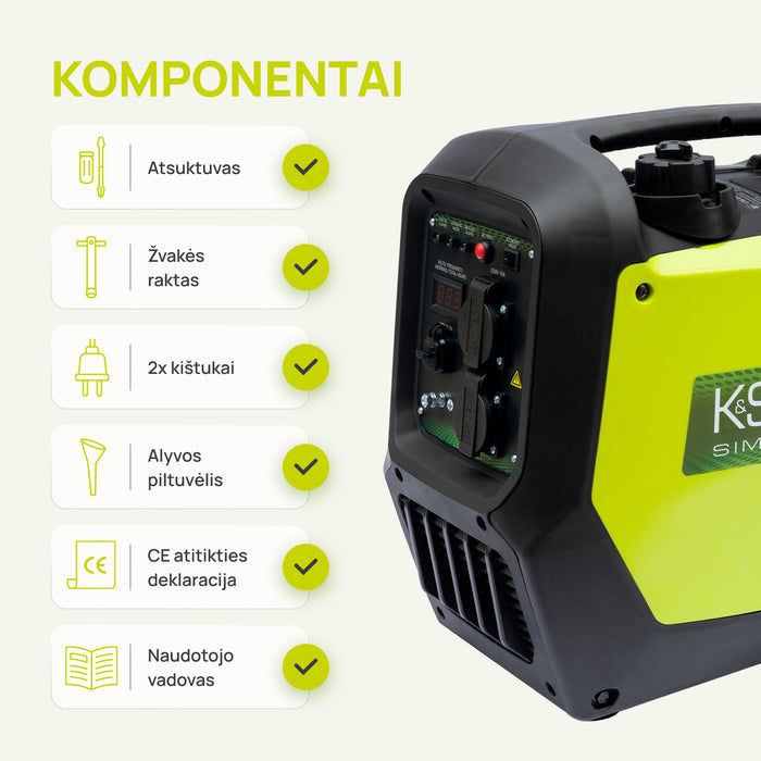 Inverterinis generatorius KSB 32i S