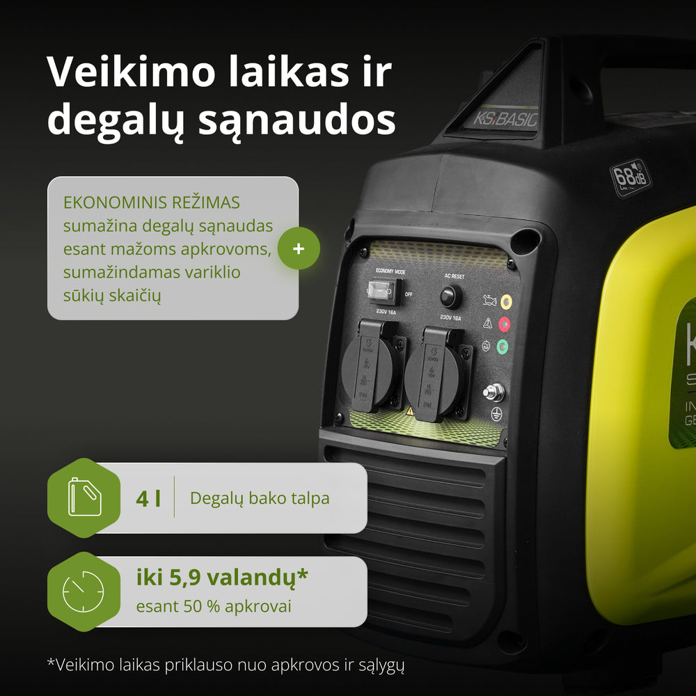 Inverterinis generatorius KSB 33i S