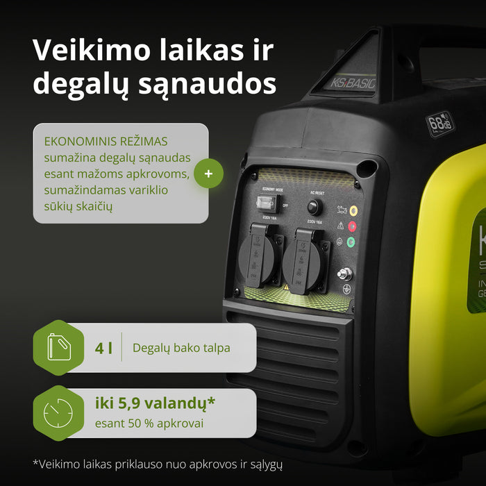 Inverterinis generatorius KSB 33i S