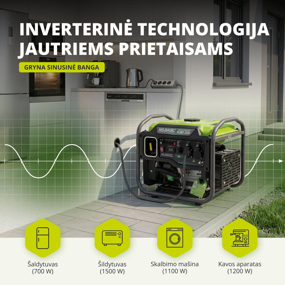 Inverterinis generatorius KSB 55i