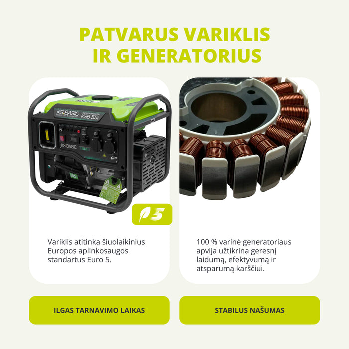 Inverterinis generatorius KSB 55i