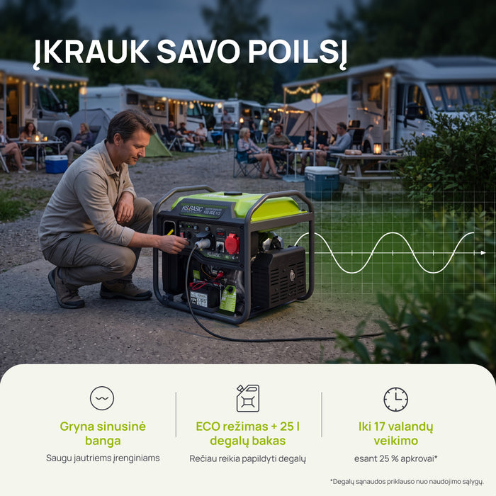 Inverterinis generatorius KSB 80iE-1/3