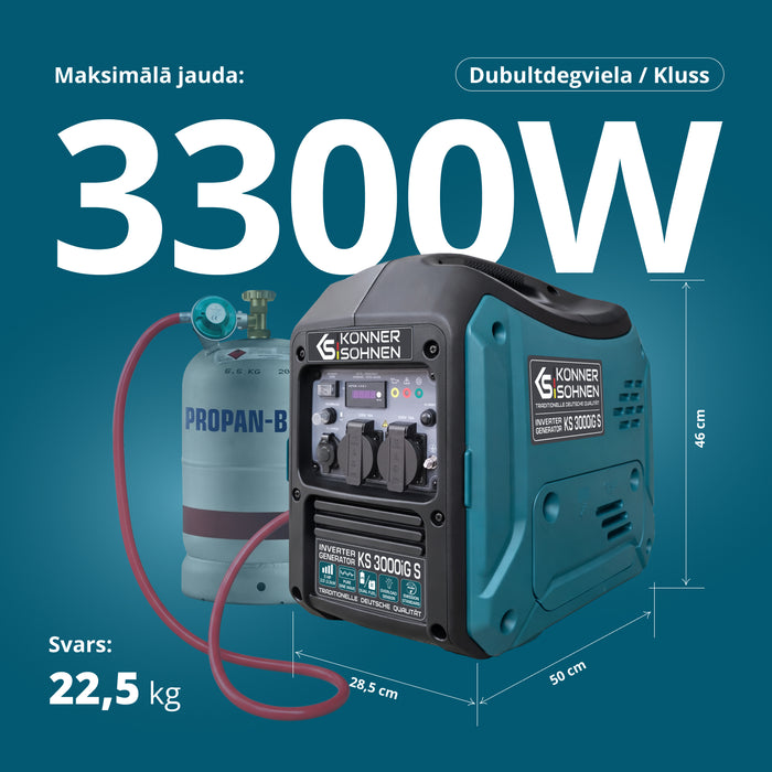 LPG/benzīna invertora ģenerators KS 3000iG S