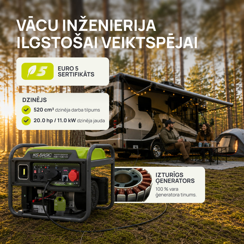 Invertora ģenerators KSB 110iE-1/3