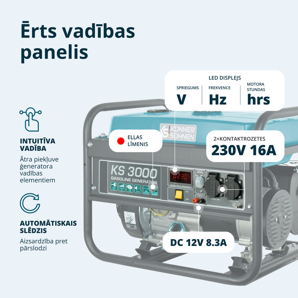 Benzīna ģenerators "Könner & Söhnen" KS 3000