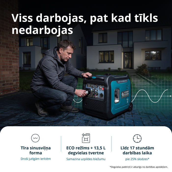 Inverterinis generatorius KS 5500iE S ATSR